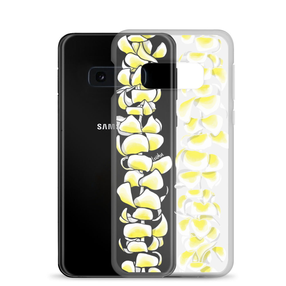 Plumeria Clear Phone Case for Samsung Galaxy - Slim Protective Cover for Everyday Use & Travel