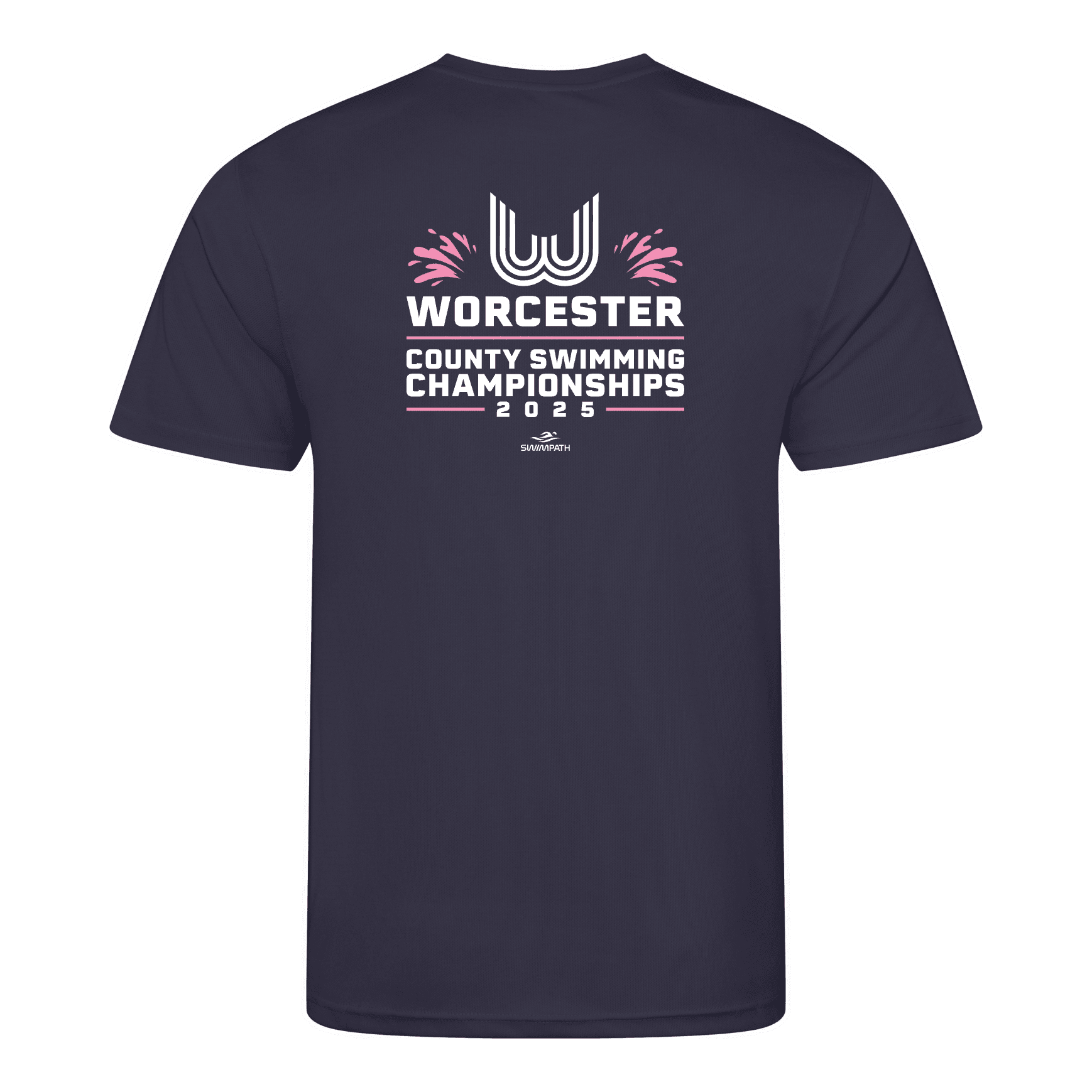 2025 Worcester County ASA Championships T-Shirt - Oxford Navy - Perfect for Sports Fans & Team Spirit Events