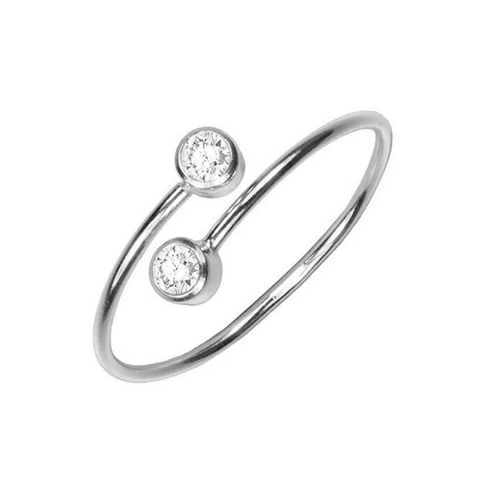 Personalized Birthstone Rings for Women - Solid Gold Mom Jewelry with 1/2/3/6/8 Birthstones - Meaningful Gifts for Mother, Wife & Daughter - Perfect for Mother's Day, Anniversary & Birthday Celebrations