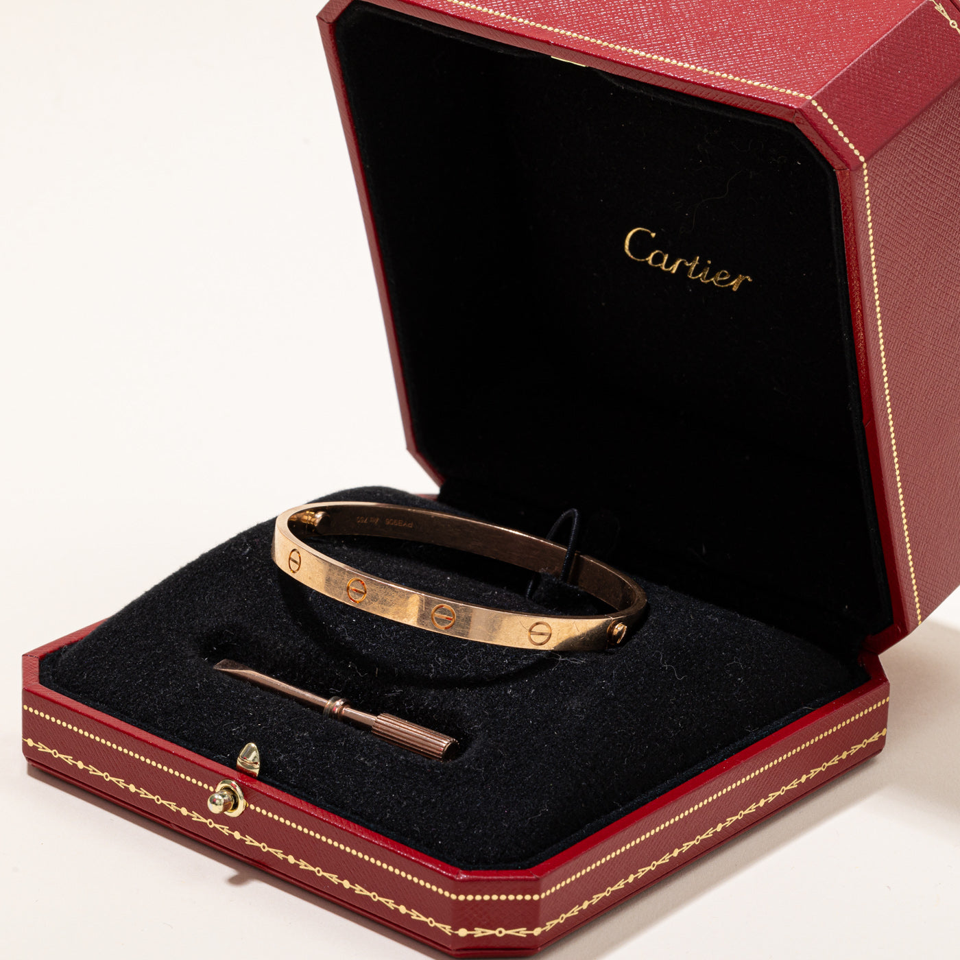 Cartier Love Bracelet in Rose Gold - Classic Model Size 20 | Luxury Jewelry Gift for Women, Anniversary & Valentine's Day | Elegant Bracelet for Special Occasions