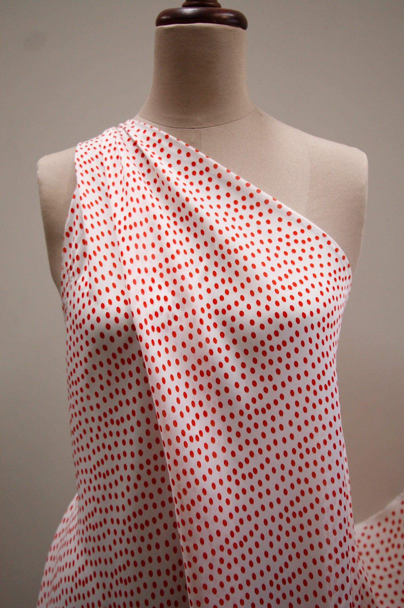Cherry Neve Crepe Satin Chiffon Fabric - Soft Flowy Material for Dresses, Scarves & Home Decor | Perfect for Evening Gowns, Bridal Wear & DIY Sewing Projects