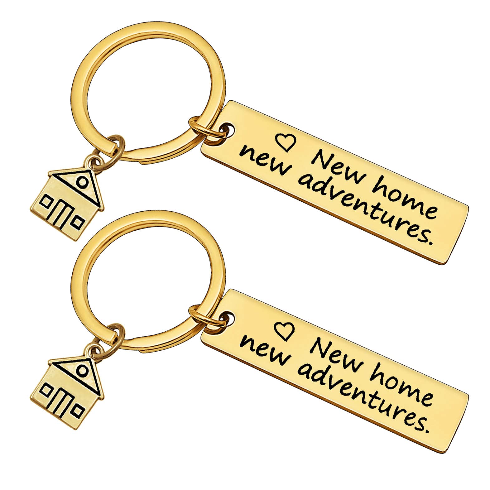 New Home Keychain - Elegant Housewarming Gift for New Homeowners, First Home & Moving In Present - Perfect for House Keys, Welcome Gifts & New Home Celebrations