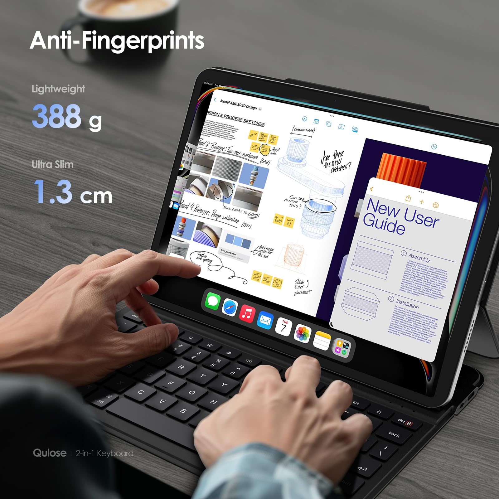 Premium Bluetooth Magnetic Keyboard Case for iPad Air 11-inch (M2) 2024 & 10.9