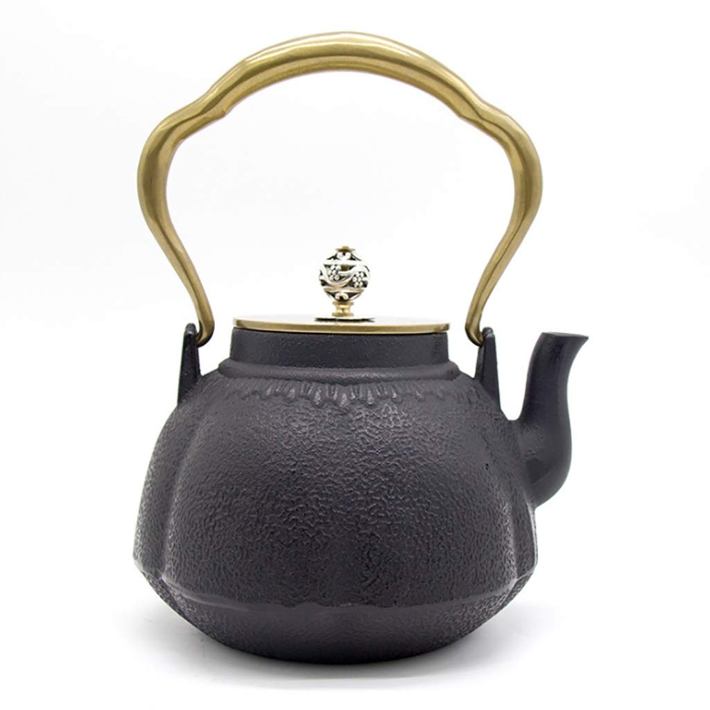 Handmade Japanese Tetsubin Cast Iron Teapot 1.2L - Traditional Iron Tea Kettle for Brewing & Keeping Tea Warm - Chinese Style Health Gift for Tea Lovers & Friends - Perfect for Home, Office & Tea Ceremonies