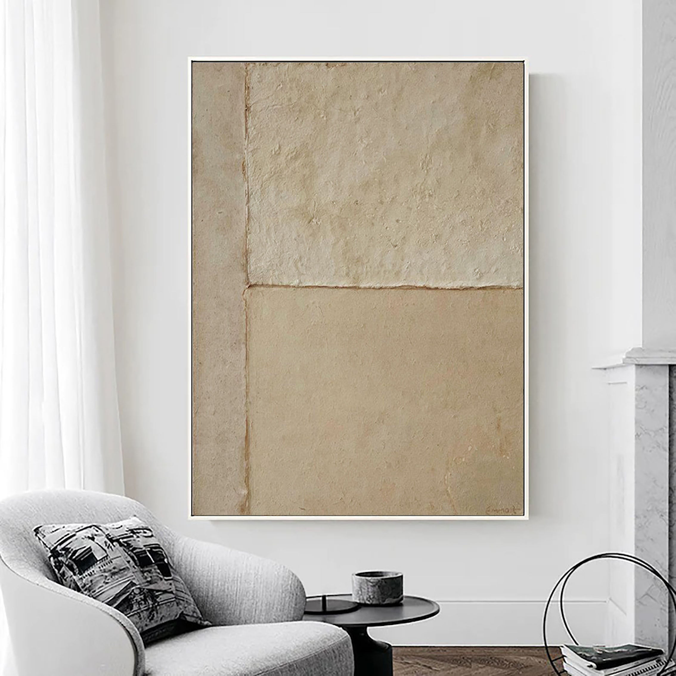 Abstract Tranquility Wall Art Painting - Modern Home Decor for Living Room, Bedroom & Office - Serene Canvas Print #WS091