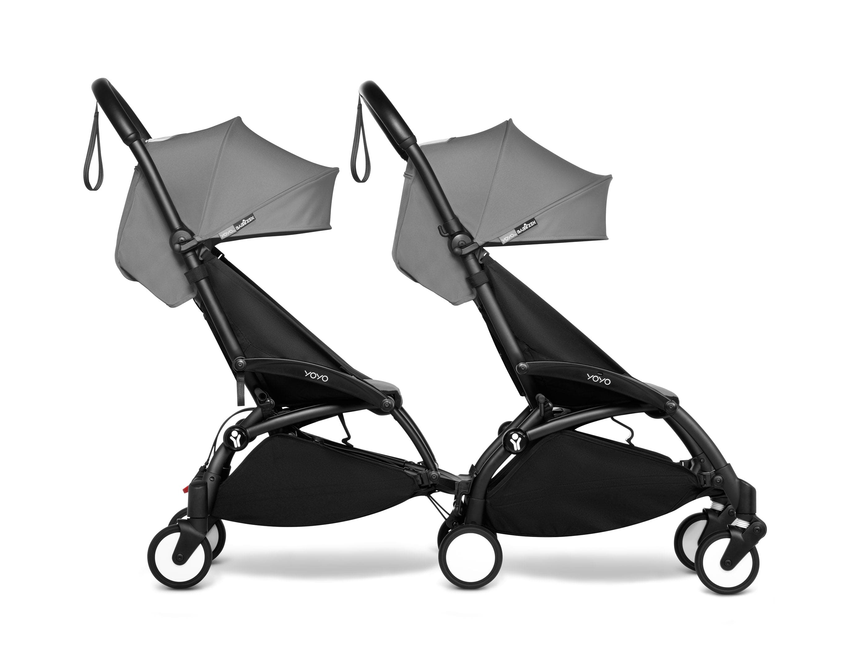 Stokke YOYO 3 Double Stroller for Twins & Siblings (6+ Months) - Lightweight Compact Foldable Travel Stroller for Airports, Shopping & City Walks