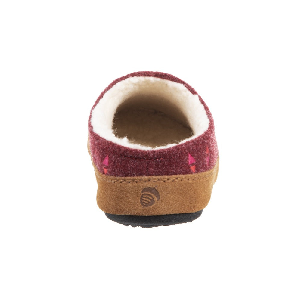 Women's Geo Embroidered Clog Slippers with Cloud Cushion® - Comfortable House Shoes for Indoor & Outdoor Wear - Perfect for Relaxing at Home, Running Errands or Gardening
