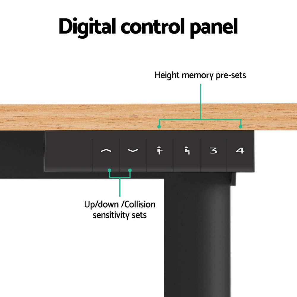 120CM Artiss Electric Standing Desk - Adjustable Height Sit Stand Desk for Home Office, Computer Workstation | Perfect for Remote Work, Gaming & Study