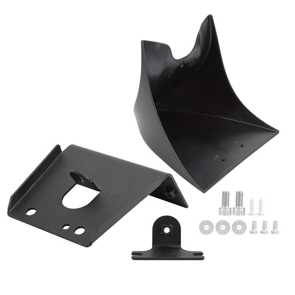 Universal Motorcycle Chin Spoiler - Matte Black Fairing Replacement for Bike Customization | Street & Racing Use