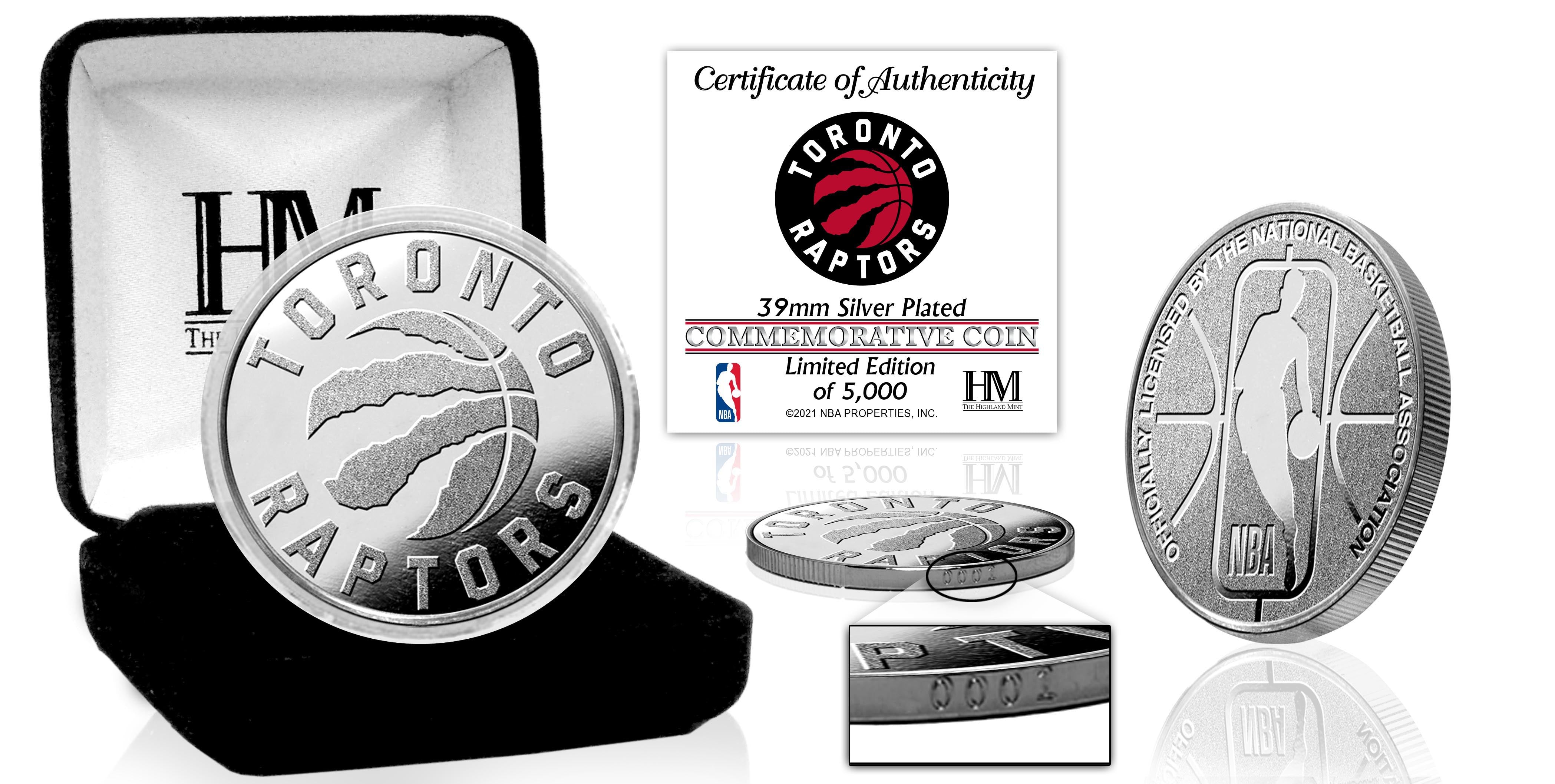 Toronto Raptors NBA Championship Commemorative Silver Coin - Limited Edition Collectible for Sports Fans, Gift for Basketball Enthusiasts - Perfect for Display Cases, Fan Collections, and Special Occasions