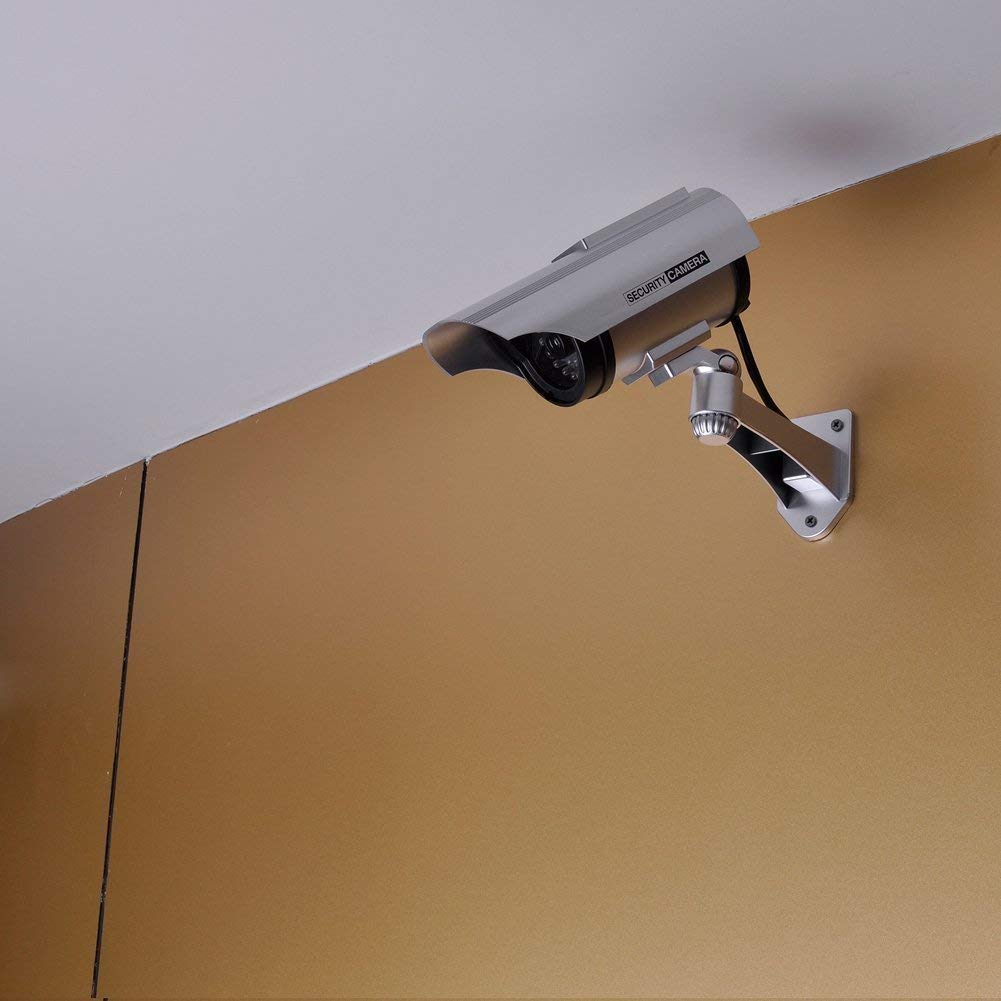 CPEX Dummy Security CCTV Bullet Camera with Flashing Red LED - Waterproof, Wireless, IR Night Vision - Fake Surveillance Camera for Home, Office & Outdoor Use (Multicolor) - Deter Burglars & Protect Property