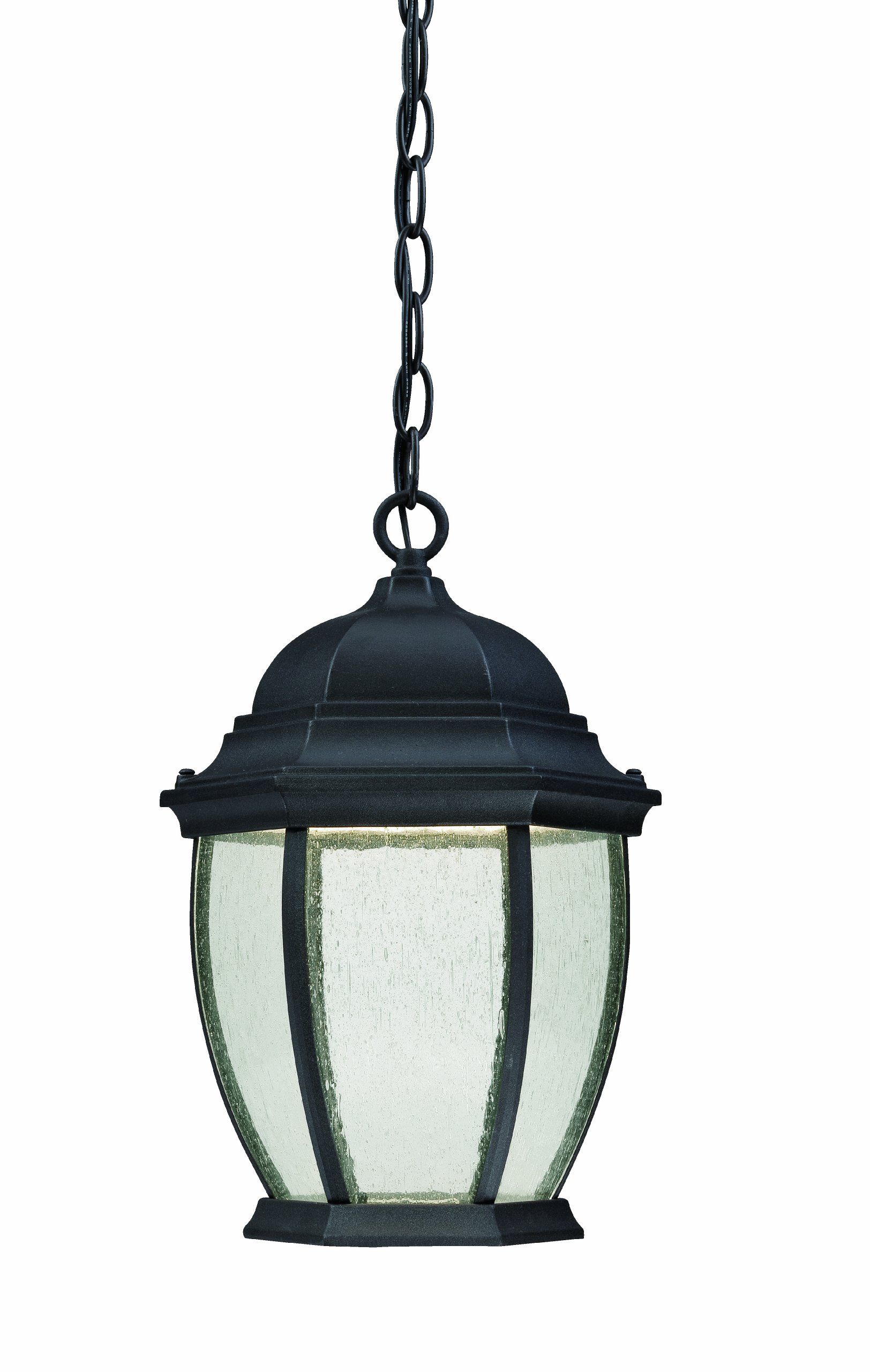 Black Covington LED Outdoor Ceiling Lantern - Weatherproof Porch Light for Patio, Garden & Entryway Lighting