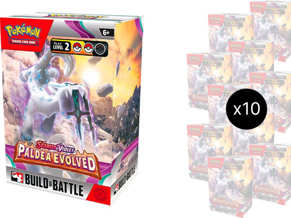 Pokemon Paldea Evolved Build & Battle Box Display SV02 - Collectible Trading Card Game Expansion for Battles & Deck Building | Perfect for TCG Tournaments, Gifts & Pokemon Fans