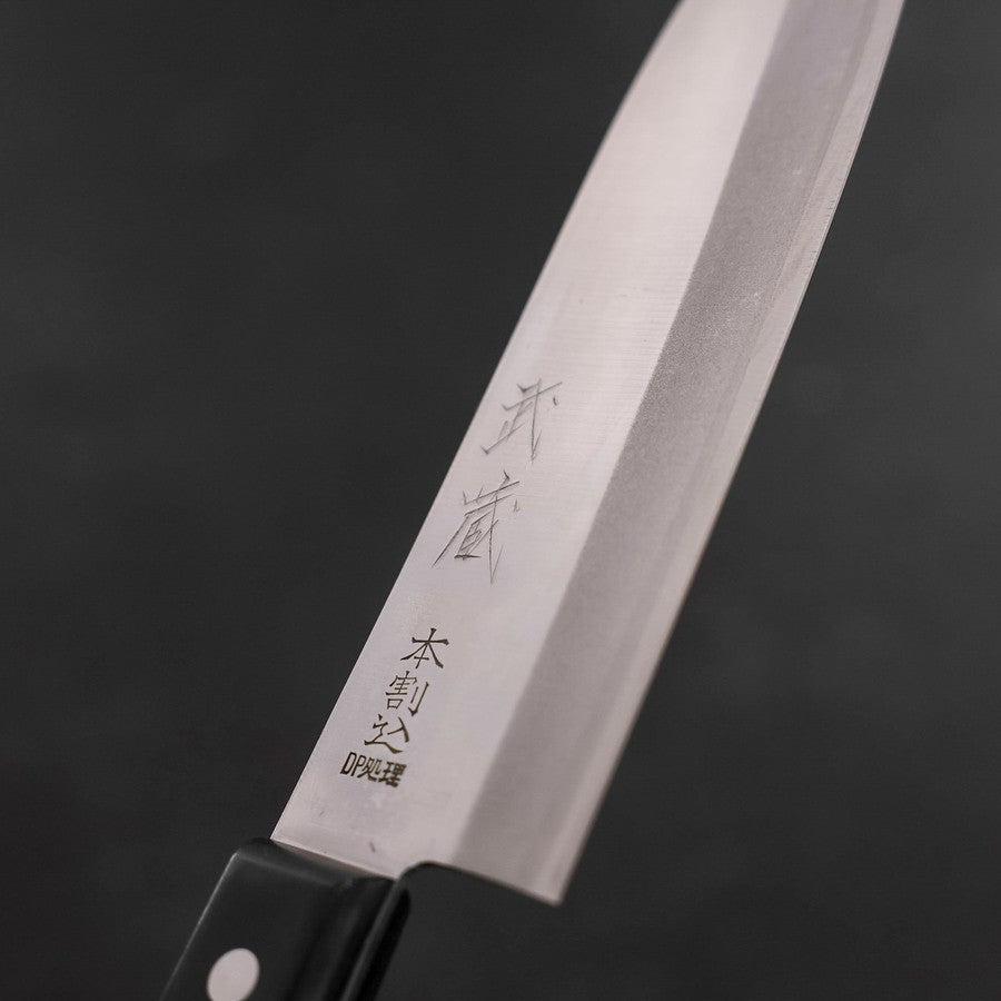 Premium Santoku Knife 165mm - VG-1 Stainless Steel Blade with Polished Finish & Ergonomic Black Handle - Perfect for Slicing, Dicing, and Chopping Vegetables, Meat, and Fish