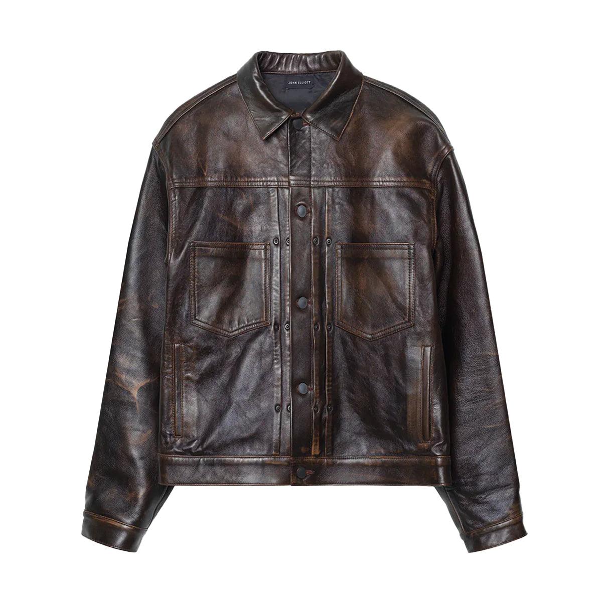 Premium Genuine Leather Thumper Jacket Type II 'Tobacco' Brown - Vintage Biker Motorcycle Jacket for Men, Perfect for Riding, Casual Wear & Outdoor Adventures