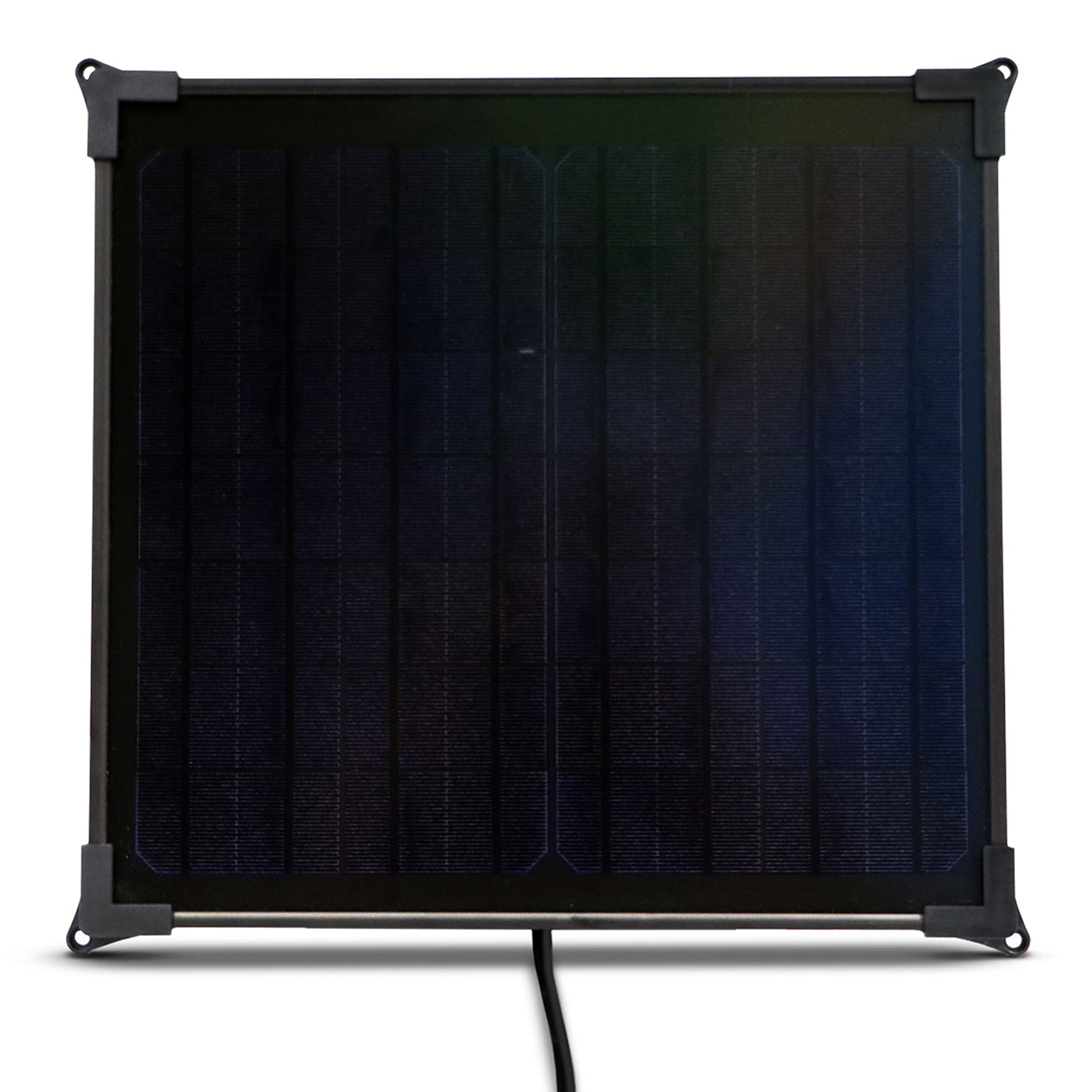 Battery Tender 17W Solar Panel 12V Battery Charger with Charge Controller - IP67 Waterproof - Lightweight Smart Charger for Cars, Boats, RVs - Easy Mounting for Outdoor & Marine Use - Model 021-1173
