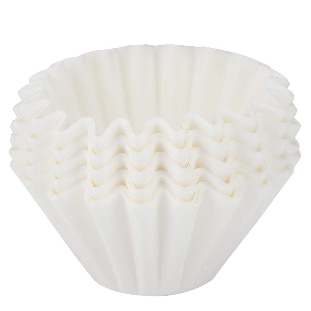 50Pcs Wave Edge Coffee Filter Paper - Cone Shape for Drip Coffee Makers, Perfect for Home, Office, or Cafe Brewing Fresh Coffee