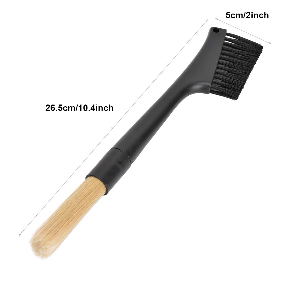Premium Dual-Bristle Coffee Grinder Brush - Espresso Machine Cleaning Brush for Baristas & Home Use - Perfect for Coffee Bean Residue Removal & Espresso Machine Maintenance