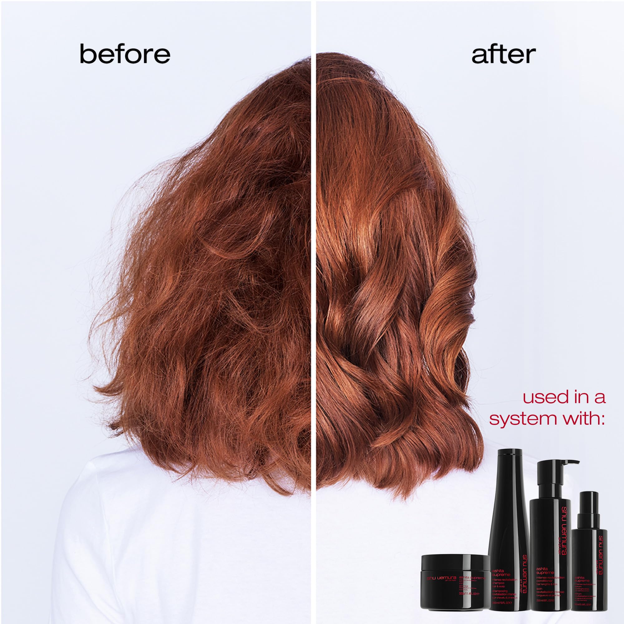 Shu Uemura Ashita Supreme Strengthening Leave-In Hair Treatment - Lightweight Hydrating Hair Serum for Dry, Damaged & Frizzy Hair - Repairs & Smooths Hair Cuticles - Perfect for Daily Hair Care & Styling Protection