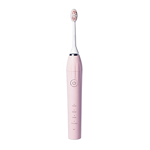Healifty Rechargeable Electric Toothbrush - Waterproof Soft Bristles for Gentle Teeth Cleaning, Home & Travel Use, Perfect Birthday Gift (Pink) | Ideal for Daily Oral Care, Family Use, and Travel Essentials