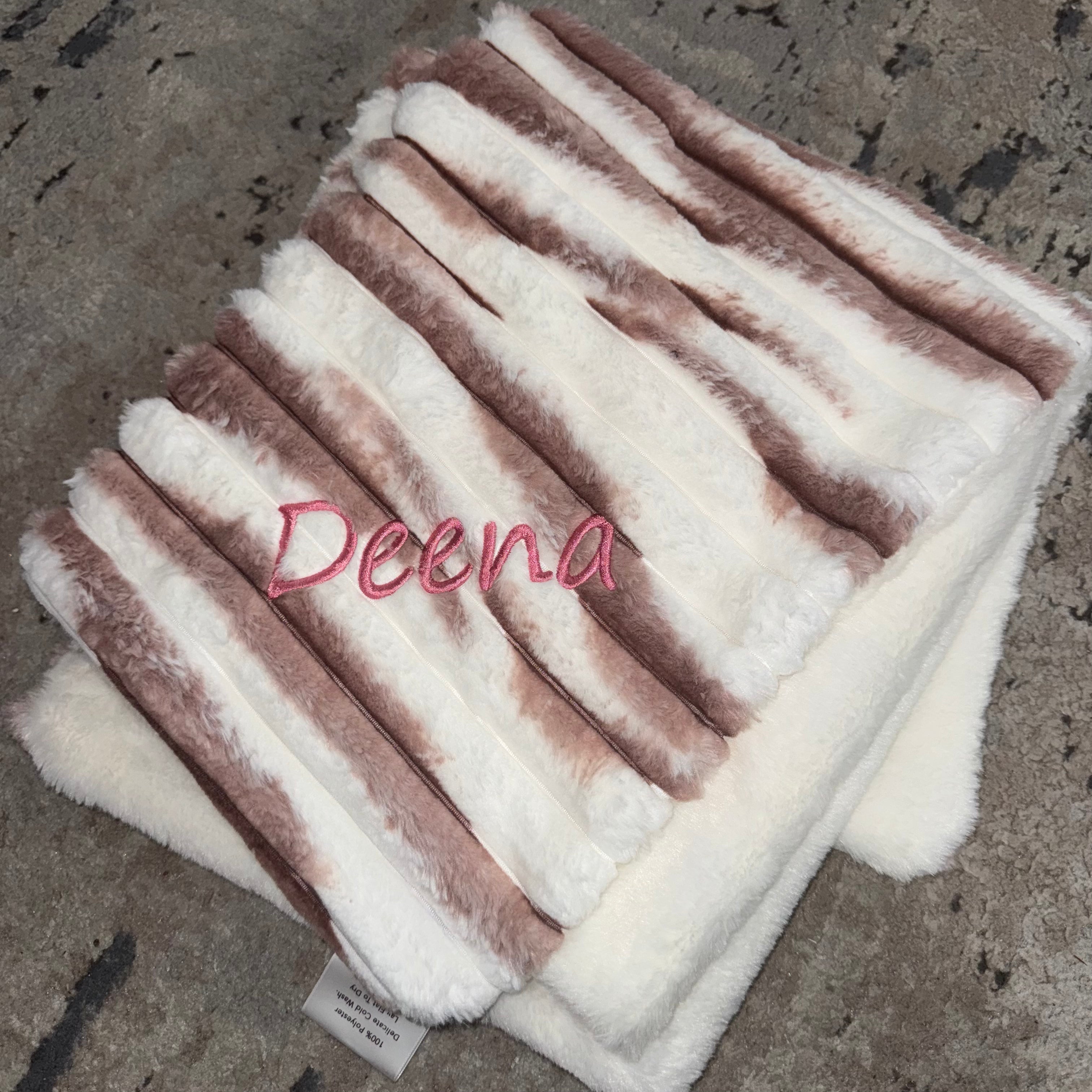 Soft Confetti Mauve & White Minky Blanket - Ultra Plush Fleece Throw for Adults & Kids - Perfect for Bed, Couch, Nursery & Gift Giving