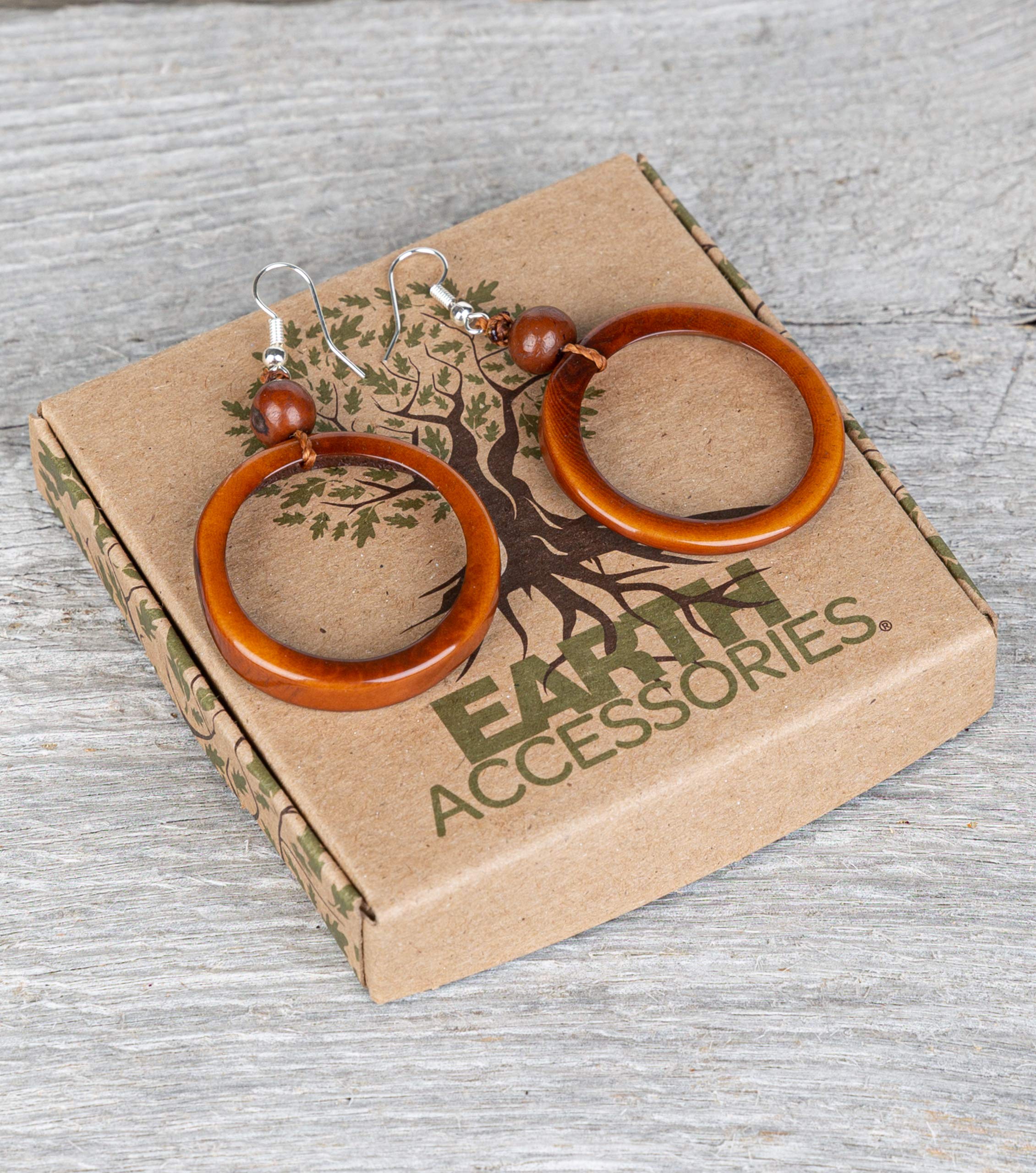 Lightweight Boho Earrings for Women – Tagua Nut & Surgical Steel Drop Dangle Earrings | Eco-Friendly Jewelry for Casual Wear & Festivals