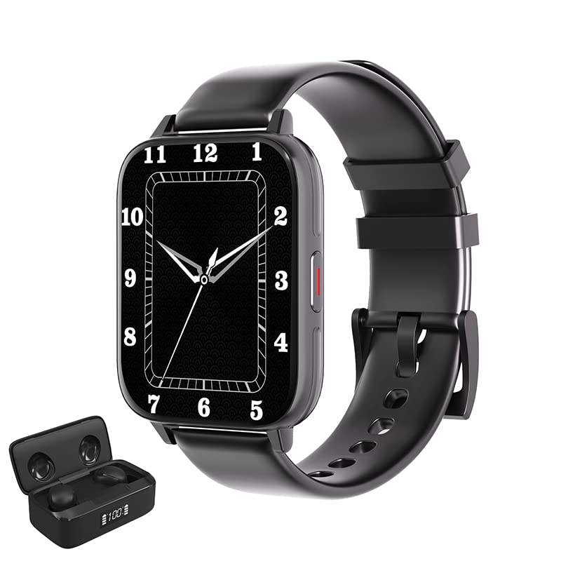YWS1 Smart Watch 2022 - Magnetic Charging Fitness Tracker with Sleep Monitoring, HD Touch Screen, Waterproof Activity Tracker for Men & Women - Compatible with Android & iOS - Perfect for Running, Gym & Daily Use (Includes Free XY10 Bluetooth Headset)