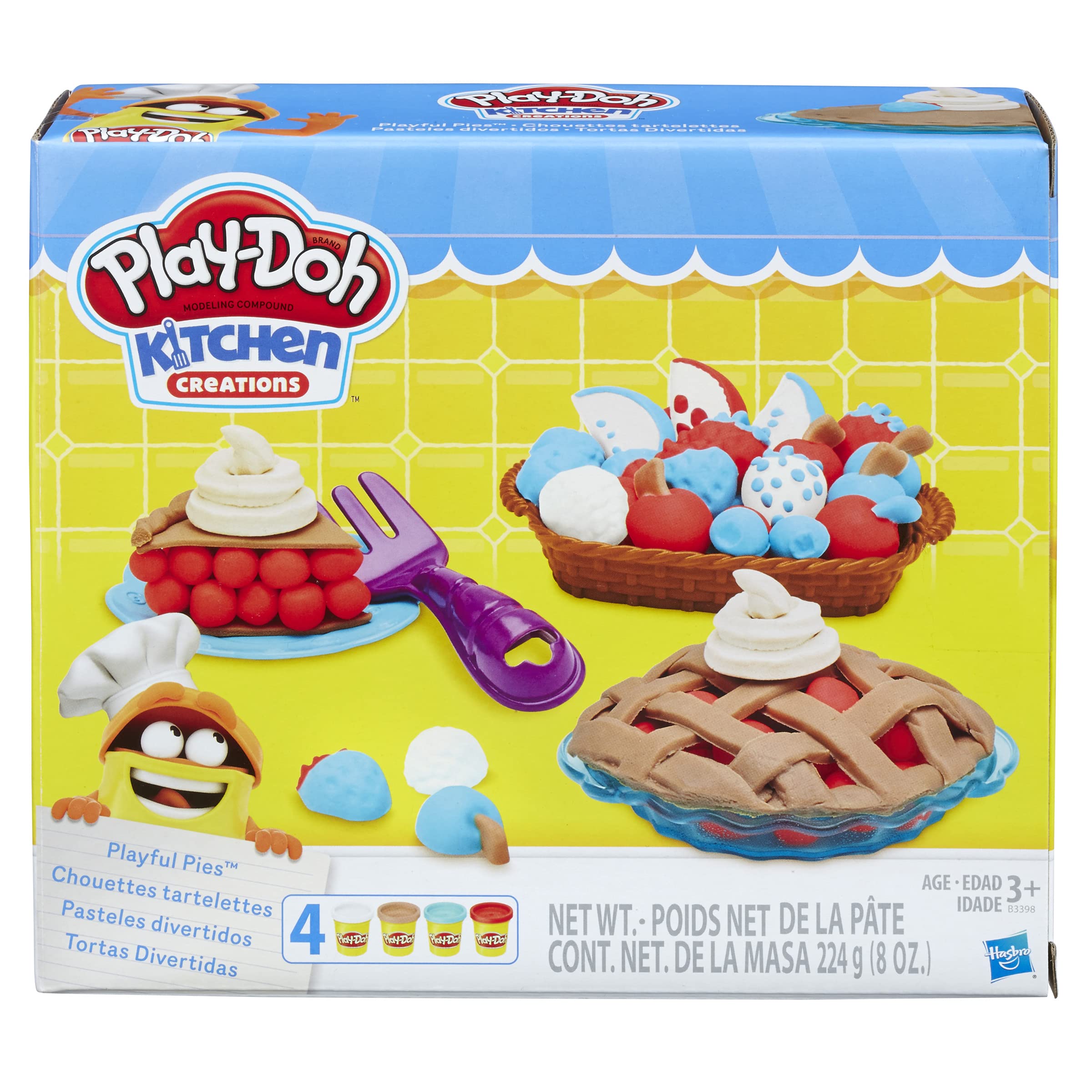 Play-Doh Dough Playful Pies Play Set - Fun Pretend Baking Toy for Kids, Creative Arts & Crafts Activity - Perfect for Birthday Gifts & Preschool Learning