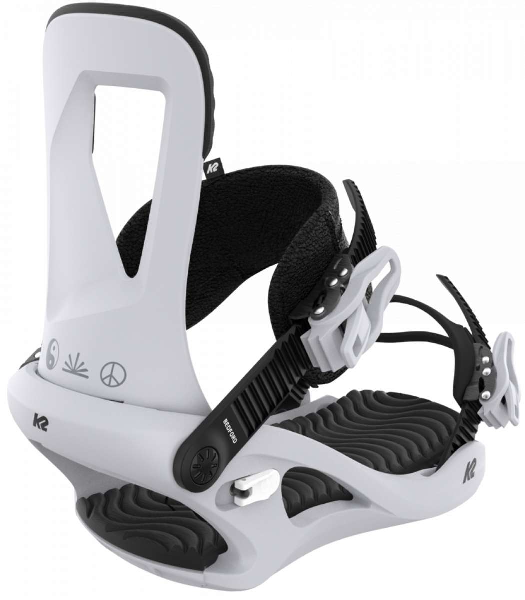 K2 Women's Bedford Snowboard Bindings 2023 - Lightweight & Responsive for All-Mountain Riding - Perfect for Freestyle & Powder Snowboarding