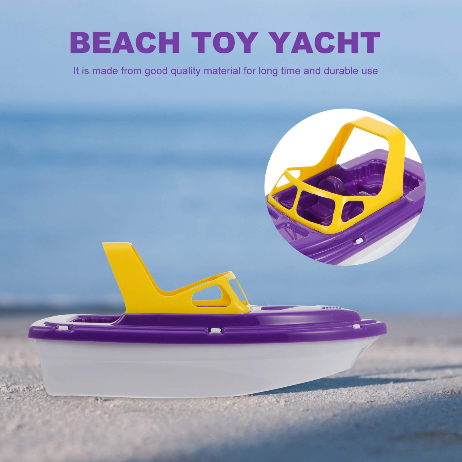 **1pc Kids Bath Boat Toy - Plastic Floating Sailboat for Pool, Bathtub & Beach - Summer Water Play & Birthday Gift for Toddlers (Perfect for Outdoor Water Games & Indoor Bath Time Fun)**