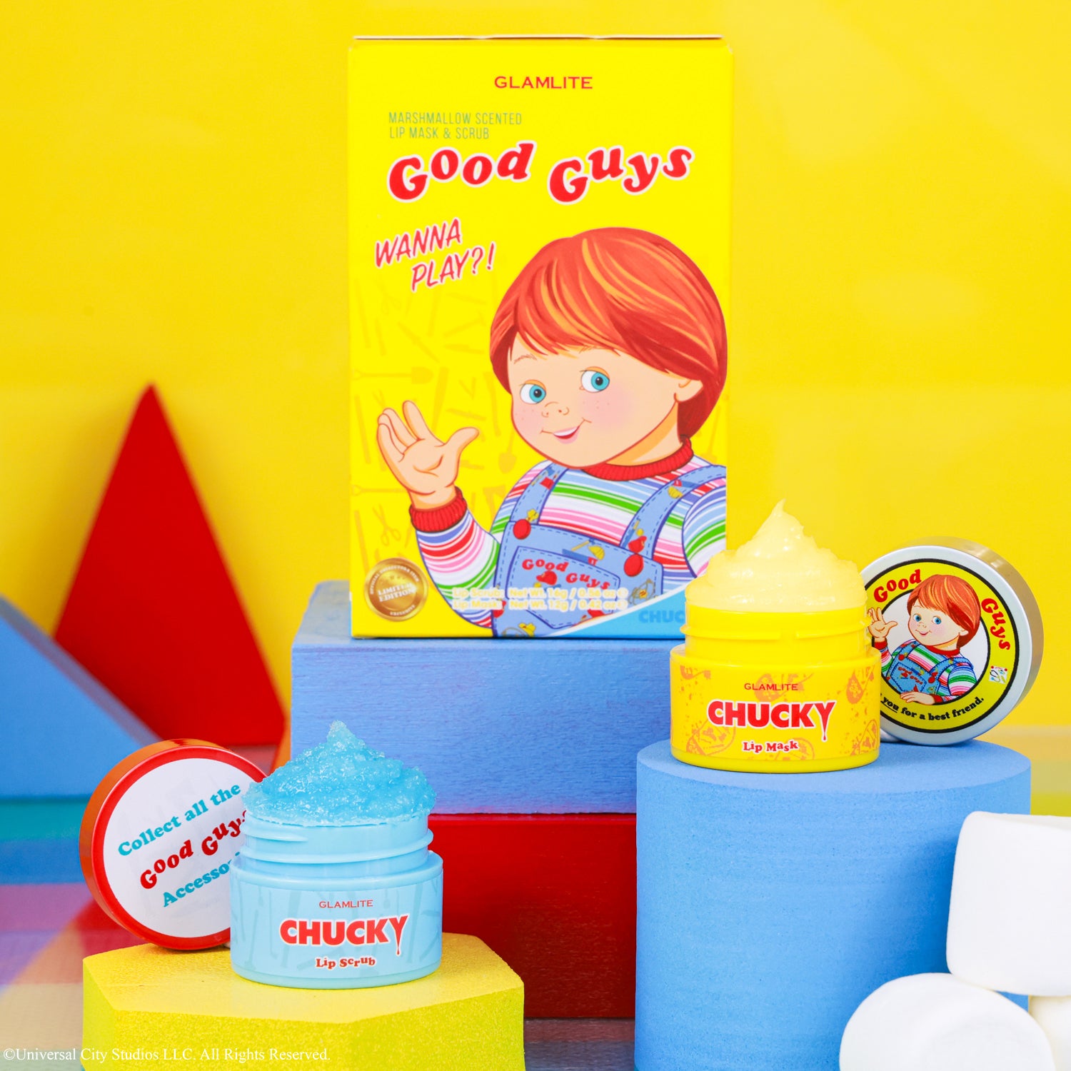 Chucky Wanna Play?! Lip Care Duo Set - Moisturizing Lip Balm & Scrub for Dry Lips - Perfect for Halloween Costumes & Horror Movie Nights