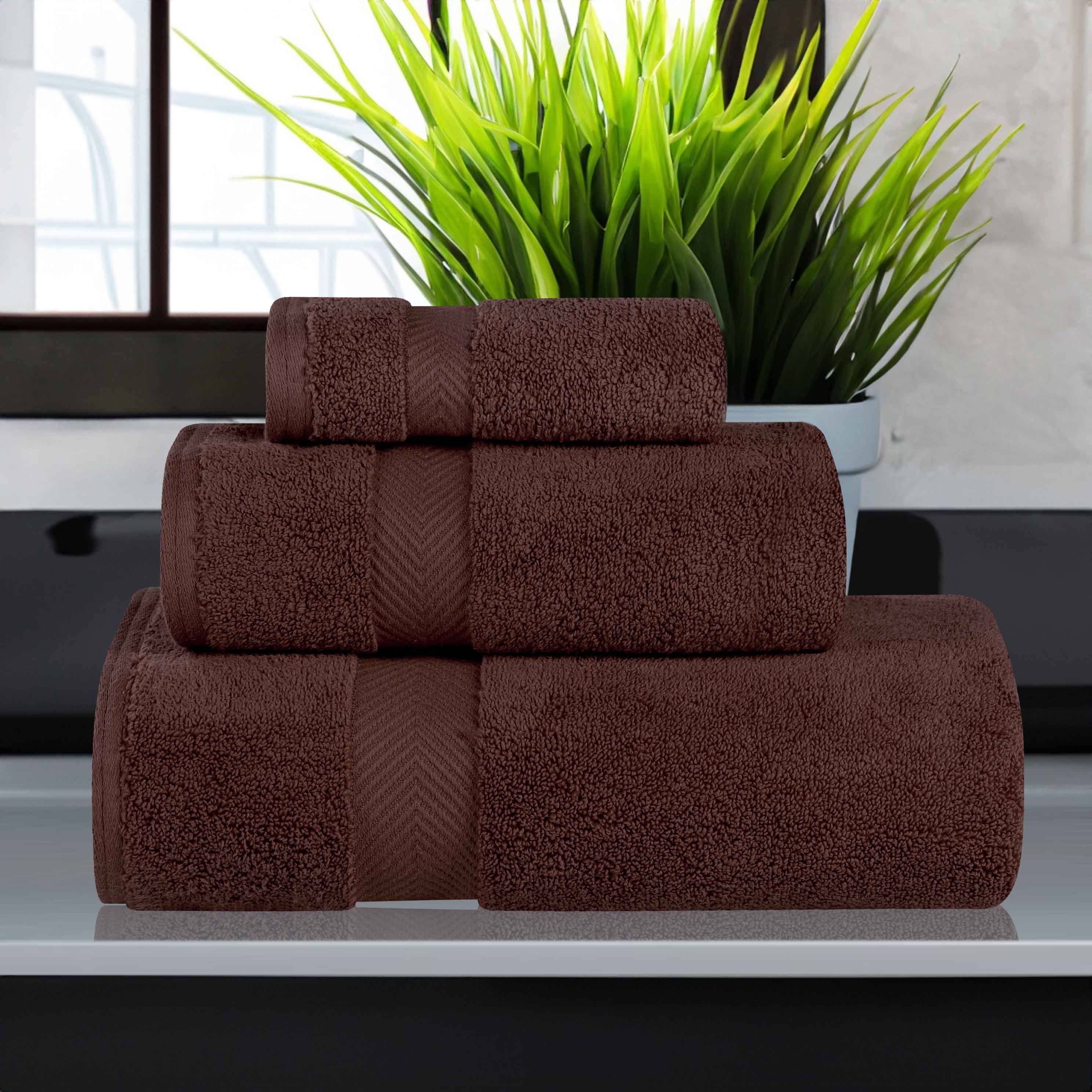 Premium 100% Cotton Zero Twist 3-Piece Bath Towel Set - Ultra Soft & Absorbent for Bathroom, Spa & Gym Use