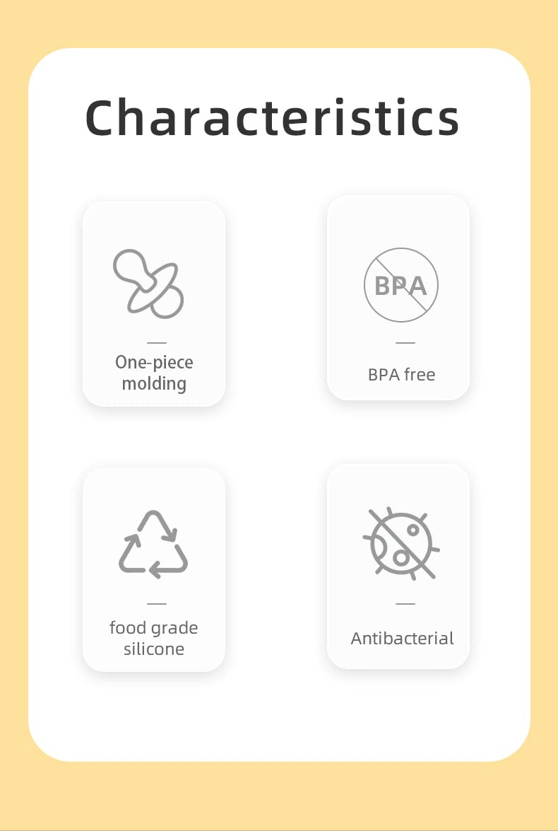 JIALTO Ultra-Light Soft Silicone Baby Pacifier - BPA-Free, Symmetrical One-Piece Design for Newborns 0-6 Months - 2-Pack (Nano Brown) - Perfect for Soothing, Travel & Daycare Use