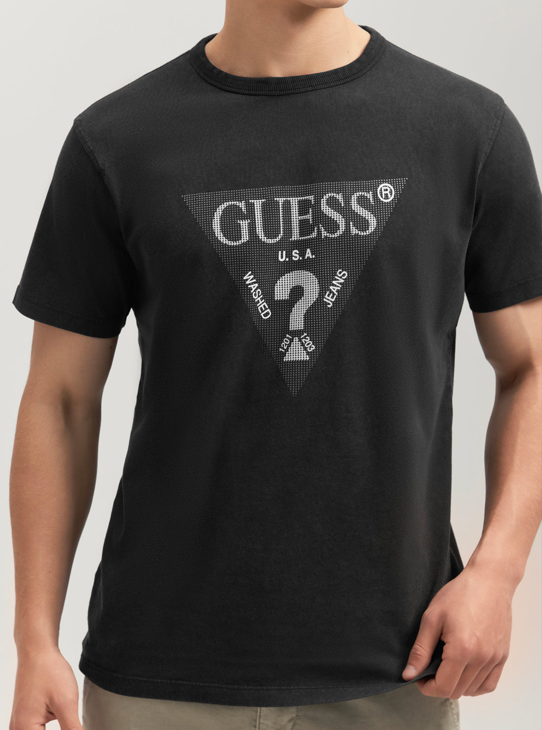 Eco-Friendly Black Triangle Logo T-Shirt for Men & Women - Sustainable Cotton Tee for Casual Wear, Gym, and Everyday Outfits