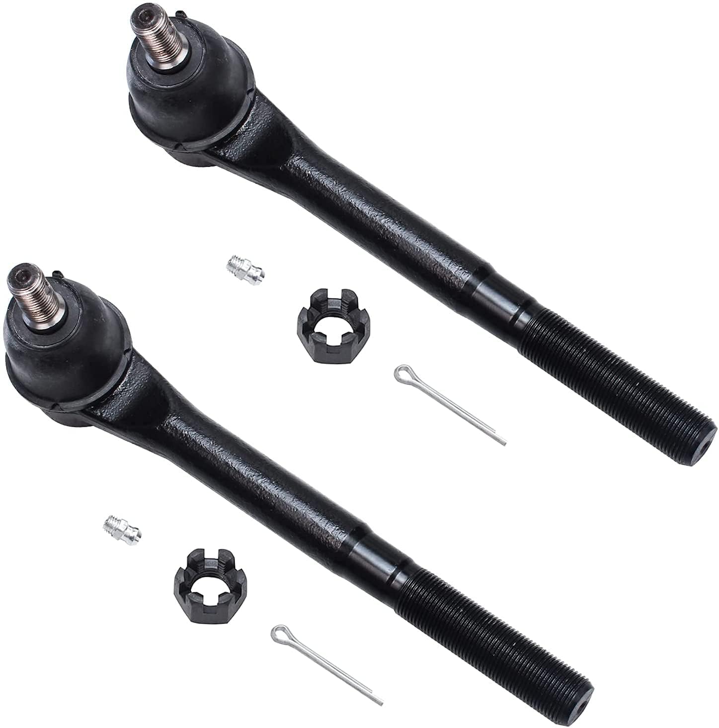 Detroit Axle - 12pc Front Suspension Kit for 2000-2002 Dodge Ram 3500 2WD | Ball Joints, Tie Rod Ends, Idler & Pitman Arms, Adjusting Sleeves | Heavy Duty Replacement Parts for Smooth Ride & Off-Road Performance