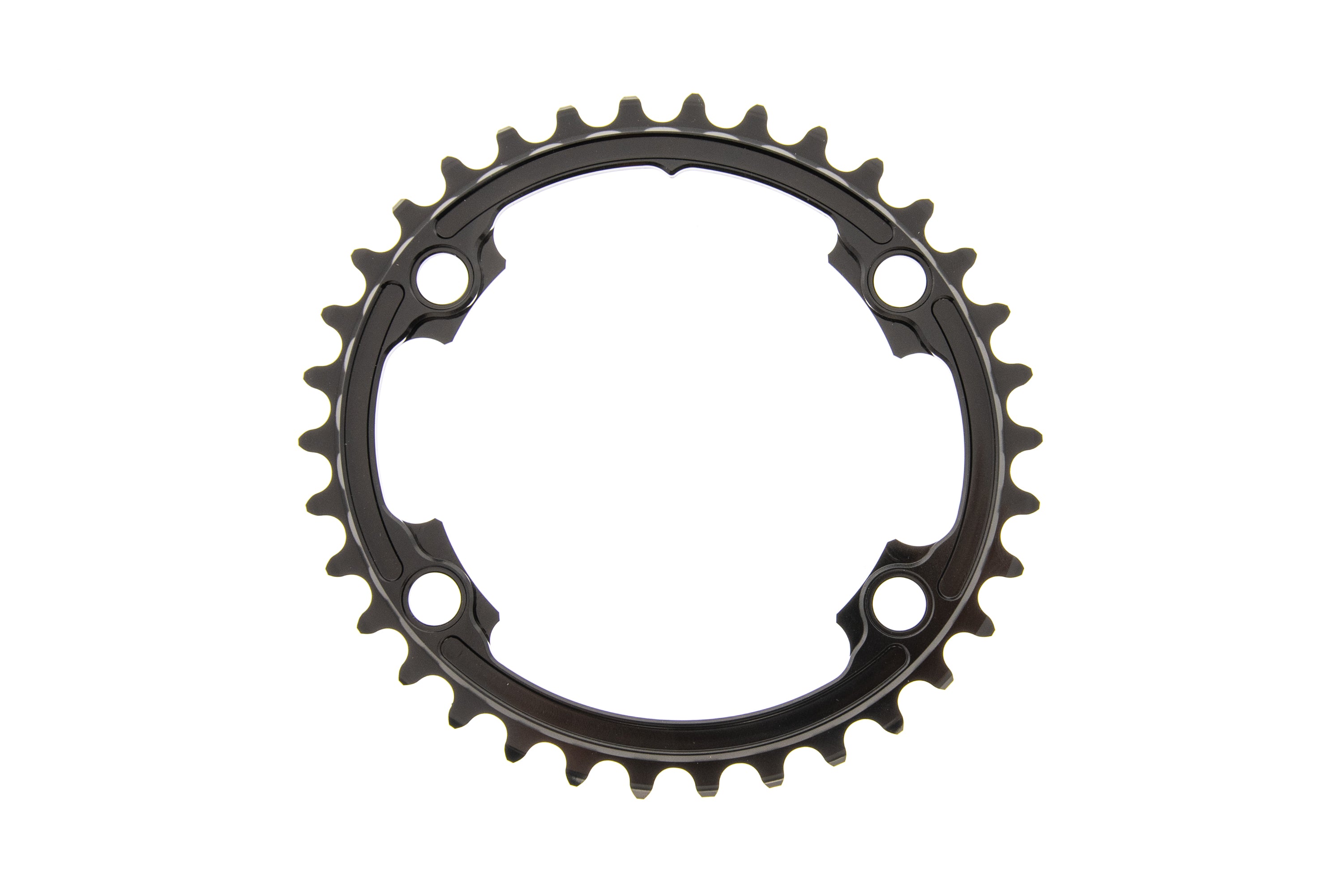 Absolute Black Premium Oval Chainring 34T 11-Speed 110 BCD - High-Performance Bike Chainring for MTB, Road & Gravel Cycling