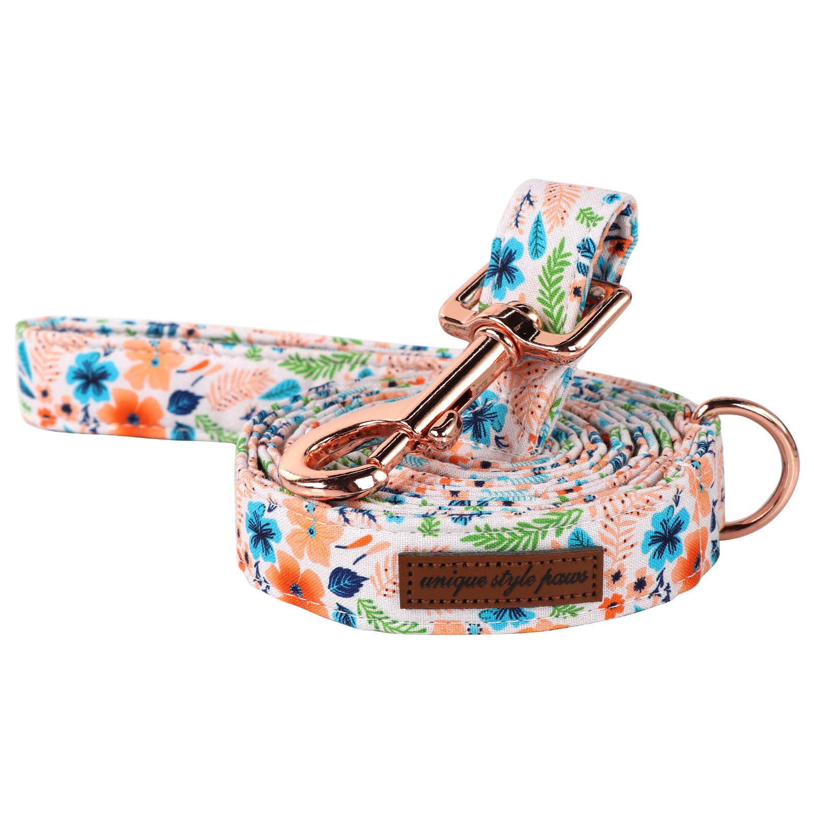 Stylish Cotton Dog Collar with Bow Tie Floral Plaid Pattern - Adjustable Pet Collar for Small Medium Large Dogs - Perfect for Daily Walks, Pet Parties & Gifts