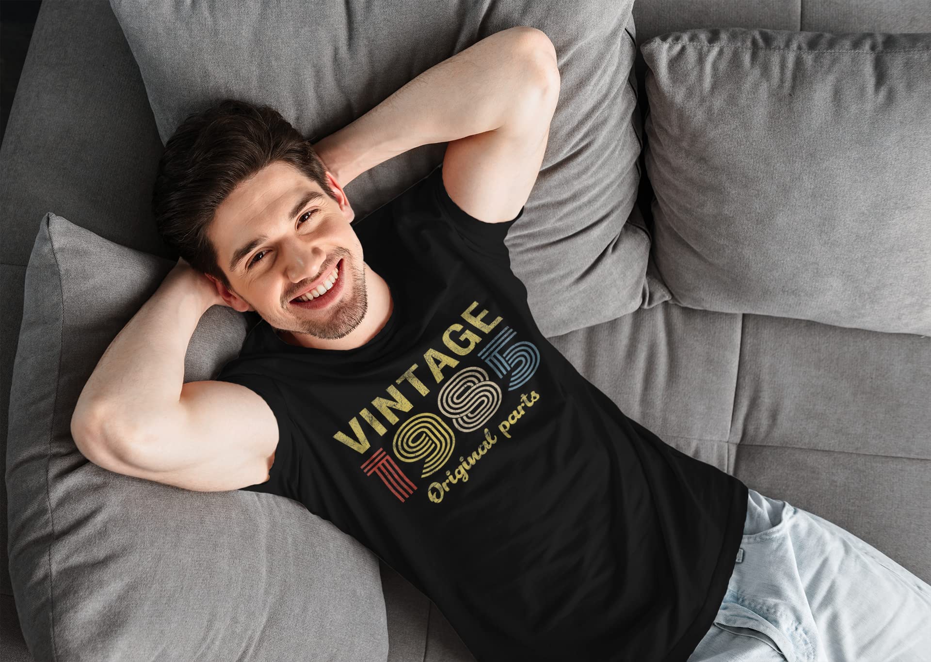 Vintage 1985 Retro 40th Birthday Gift for Men - Original Parts Themed T-Shirt - Perfect for 40th Birthday Parties, Milestone Celebrations & Nostalgic Gifts