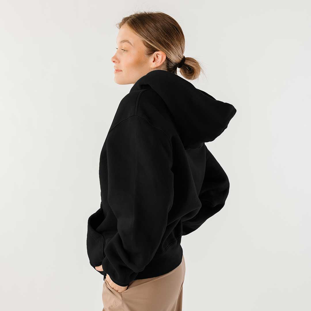 Arrive Hoodie for Men & Women - Soft Black Pullover Sweatshirt for Casual Wear, Gym & Outdoor Activities