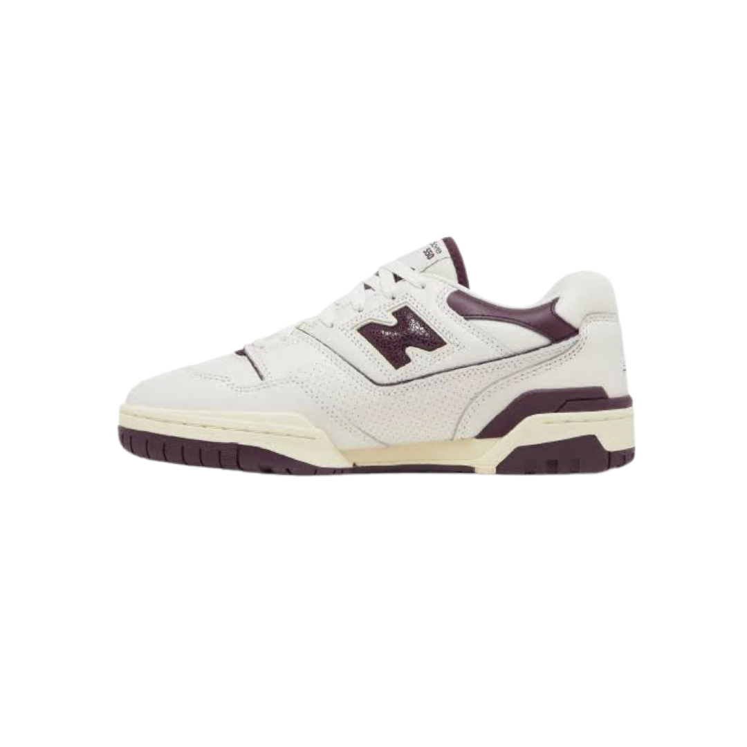 New Balance 550 Sneakers Aime Leon Dore White Purple Basketball Shoes for Men - Perfect for Casual Wear, Street Style & Gym Workouts