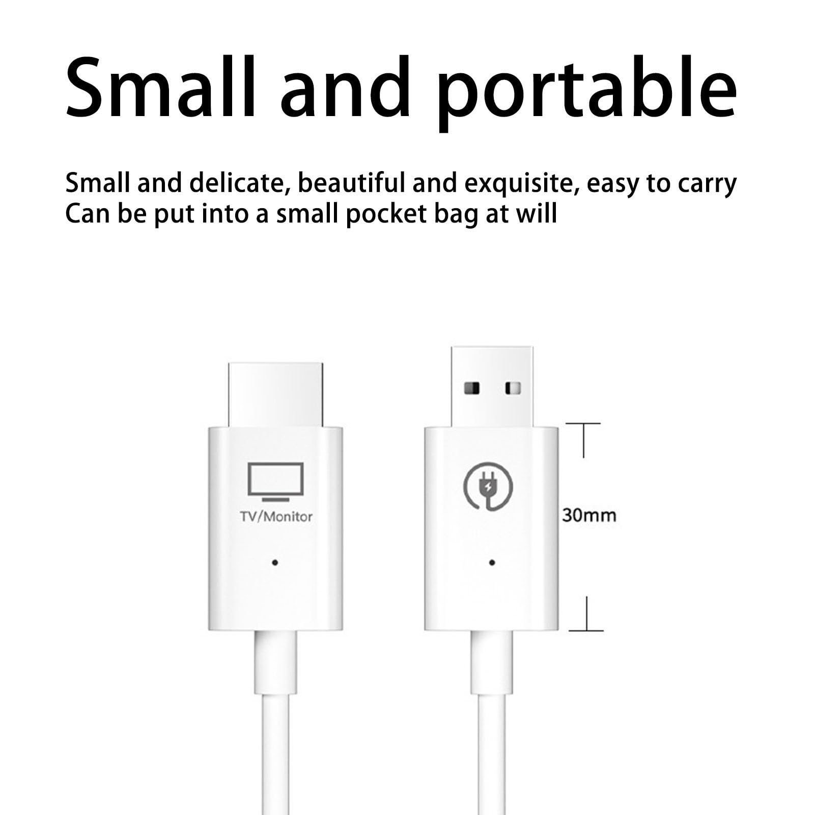 Wireless HD Transmitter and Receiver - 1080P HDMI Wireless Extender with 50M Range | Portable Dongle Adapter for Streaming Videos from PC/Laptop to TV/Projector | Perfect for Home Theater, Office Presentations & Gaming Setups