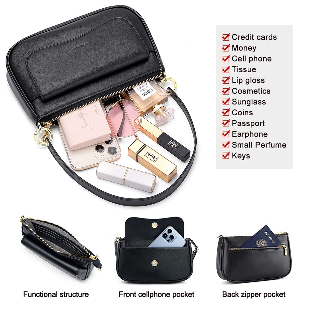 Stylish Small Shoulder Bag for Women - Mini Crossbody Clutch Purse with Zipper Closure | Perfect for Travel, Shopping & Everyday Use | Fashionable Tote & Hobo Handbag