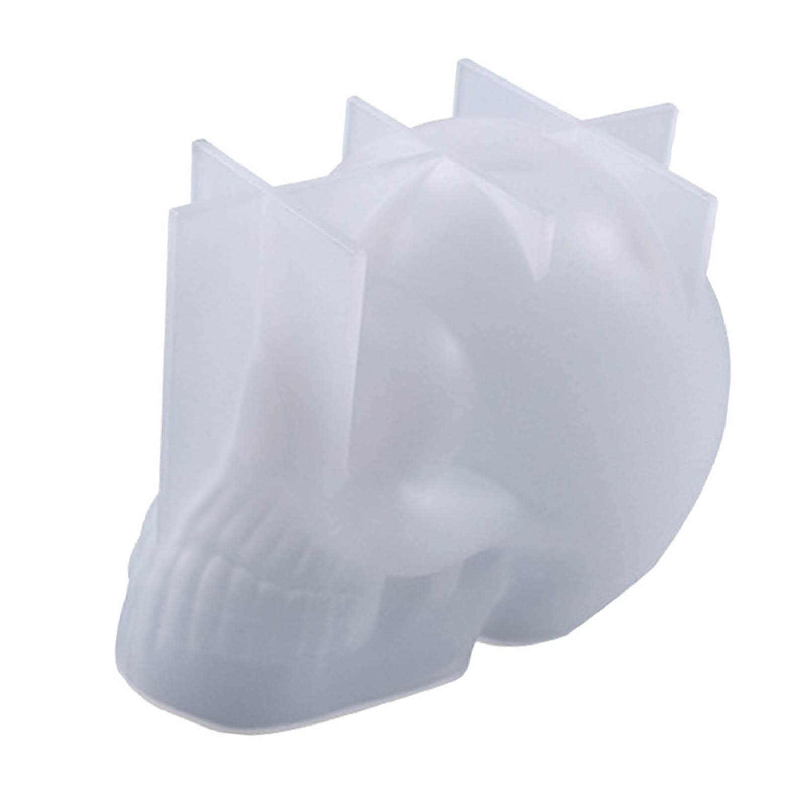 3D Skull Candle Mold - Silicone DIY Craft Mold for Halloween Party Decor, Jewelry Making, Resin Art & Home Decor - Perfect for Candle Making, Soap Molds & DIY Gifts