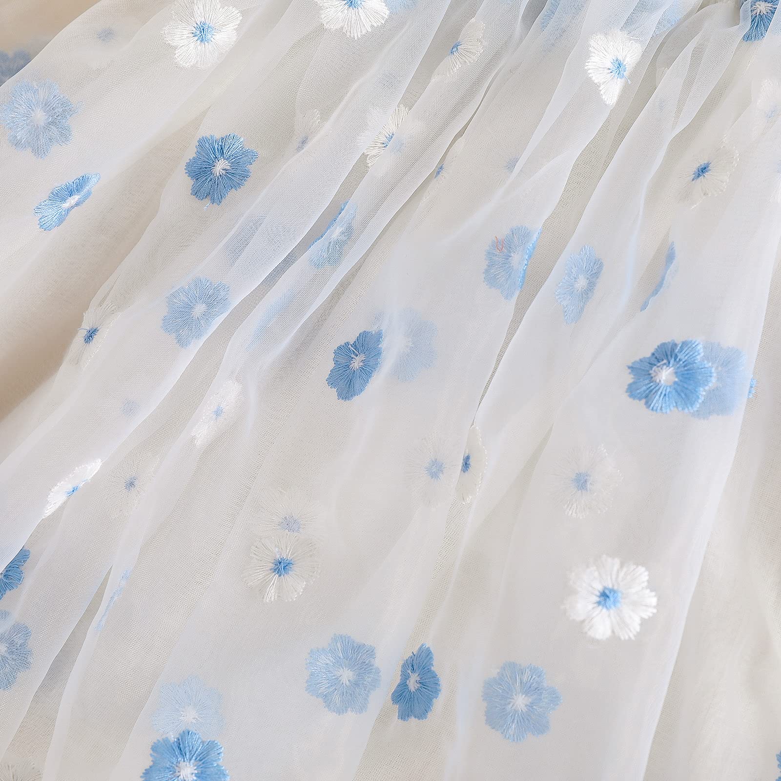 **Princess Tutu Dress for Toddler Girls - Sleeveless Floral Layered Tulle Dress with Strap, Summer Mesh Fluffy Baby Dress for Birthday Party & Photo Shoot**