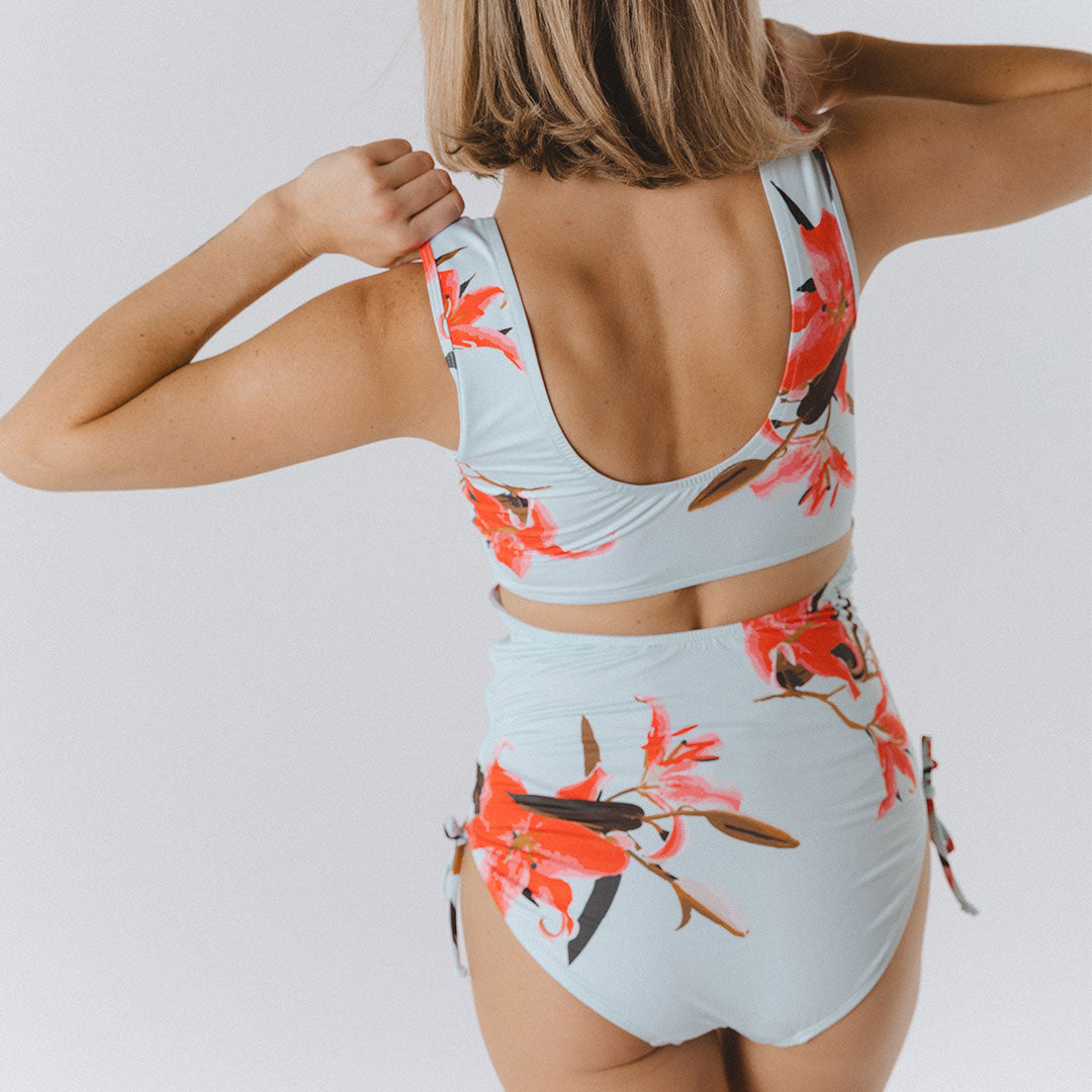 Venice One Piece Swimsuit - Elegant Sea Glass Color for Women, Perfect for Beach Vacations, Pool Parties and Summer Getaways