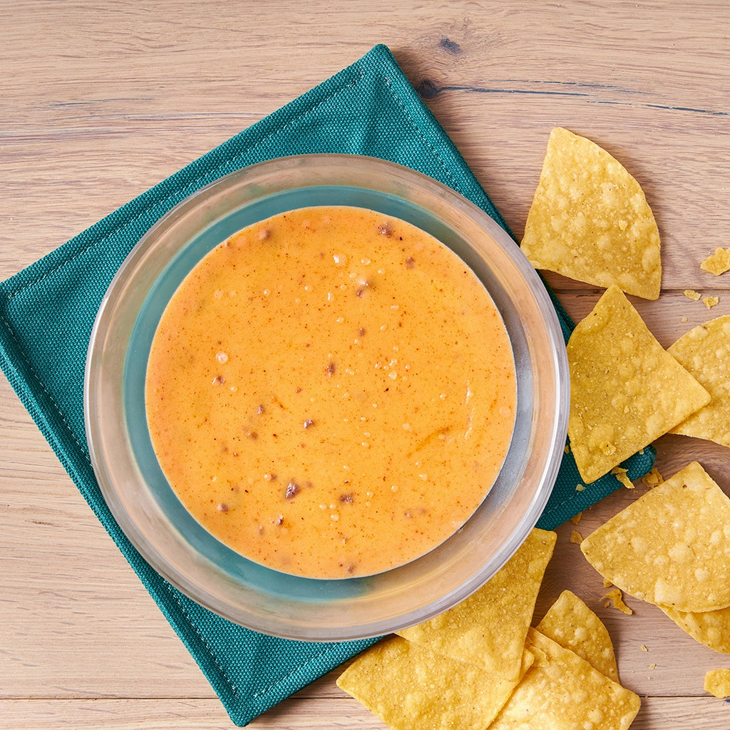 Authentic Mexican Queso with Ground Beef - Premium Cheese Dip for Nachos, Tacos, and Game Day Snacking
