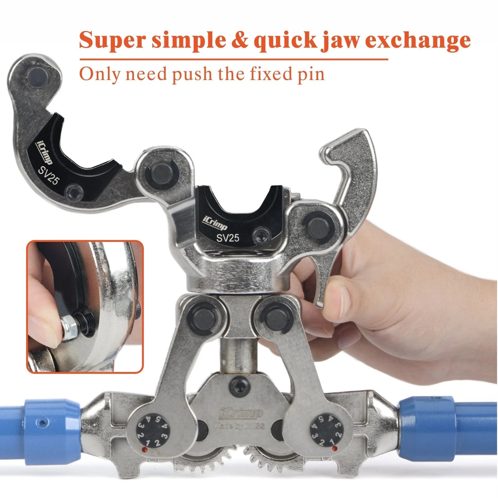IWS 1632AF Copper Pipe Press Tool Kit for 15mm, 20mm, 25mm Viega ProPress Fittings - Professional Plumbing Installation for Home & Commercial Use