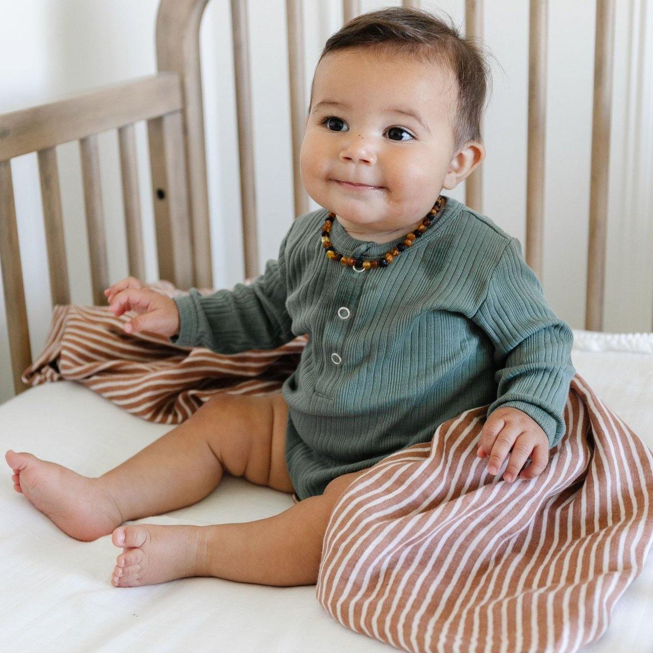 By Hope Organic Bamboo Muslin Swaddle Blanket - Soft & Breathable Baby Wrap for Newborns, Infants - Perfect for Swaddling, Nursing, Stroller & Car Seat Cover