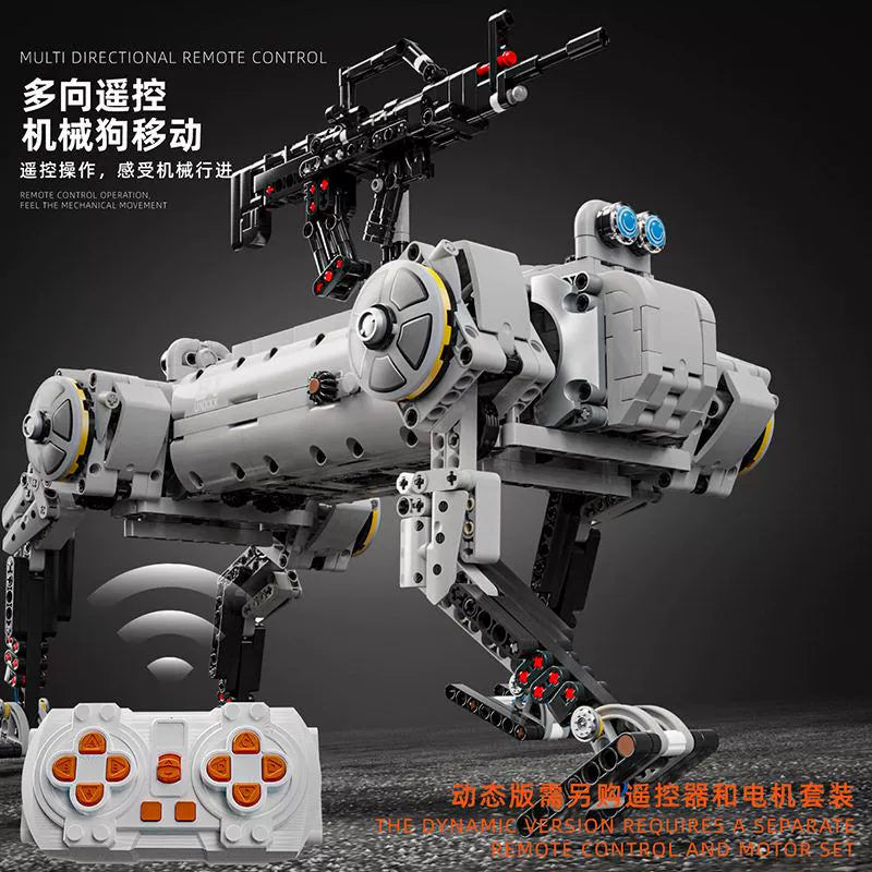 1613pcs 12GO 96009 Remote Control Robot Dog - Intelligent Unmanned Robotic Toy for Kids & Adults, STEM Educational Gift for Birthday & Christmas | Indoor & Outdoor Play, Science Learning, Tech Enthusiasts