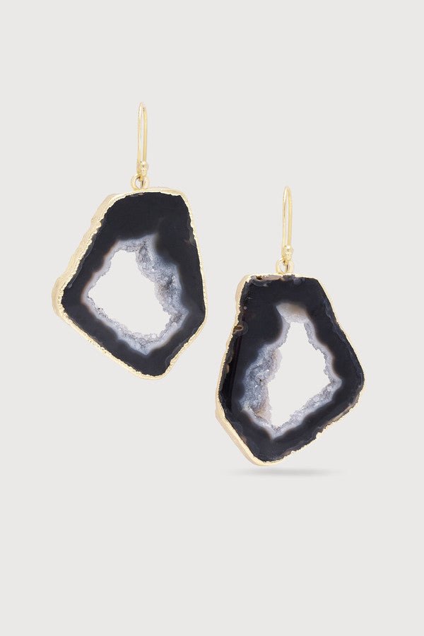 Natural Agate Dangle Earrings for Women - Handmade Stone Jewelry Gift for Birthday, Anniversary | Boho Chic Accessories for Party, Wedding & Everyday Wear